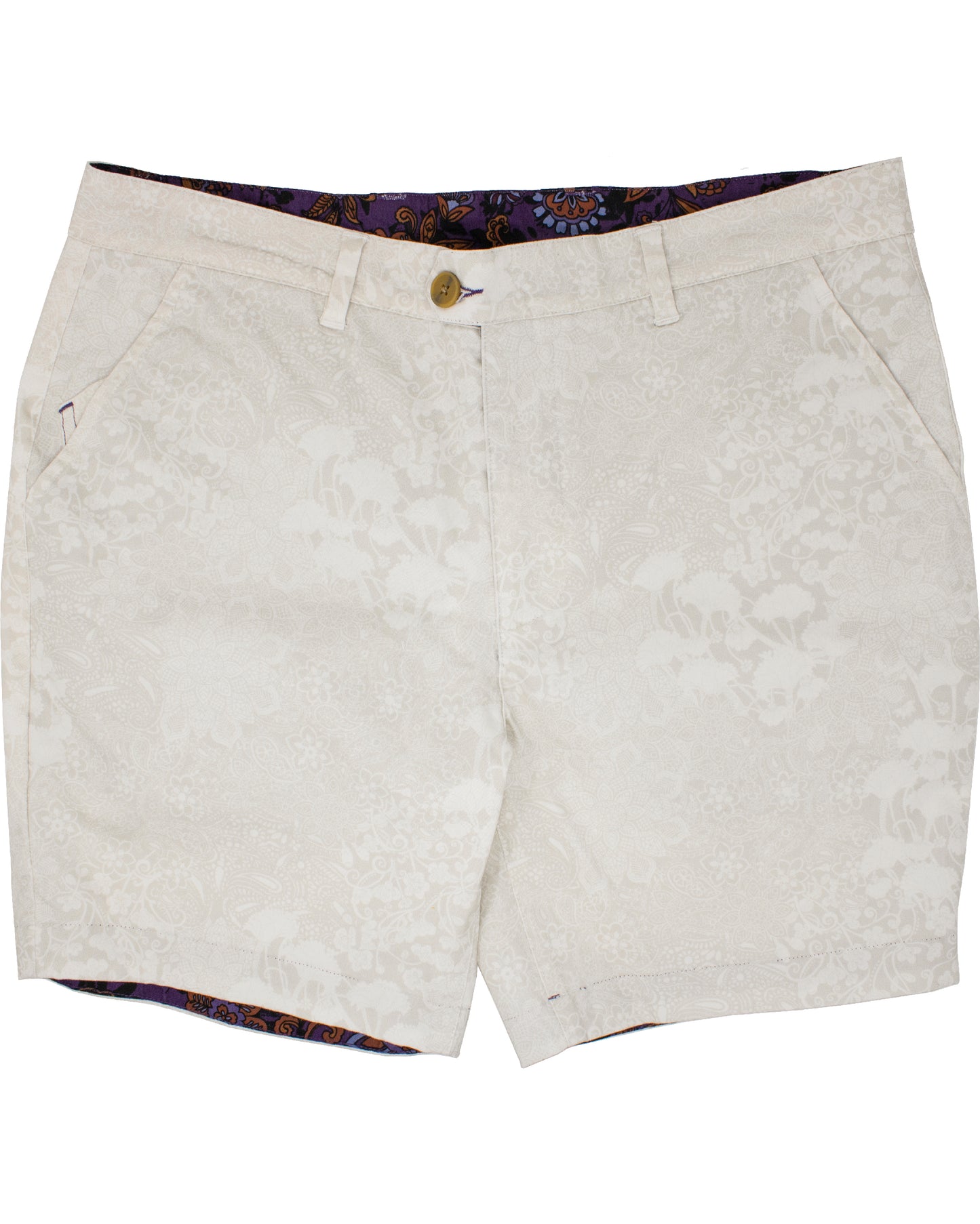 John Lux Paisley Floral Pumice Shorts