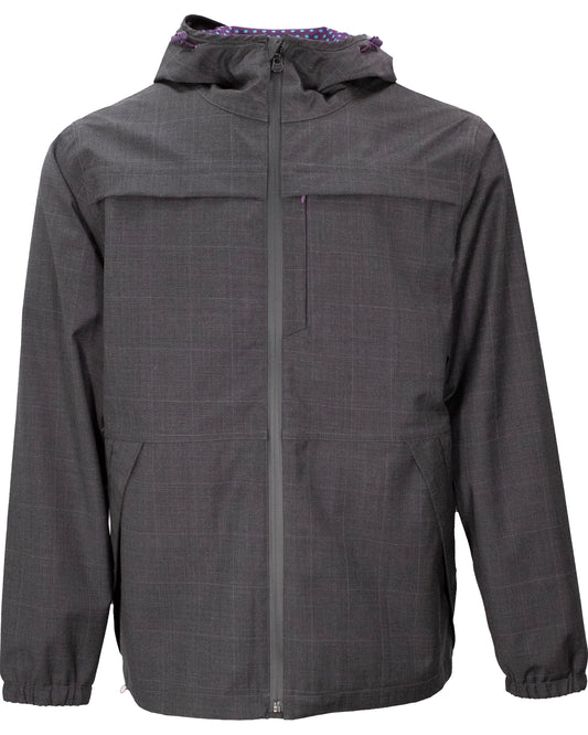 Luca Charcoal Wool Waterproof Jacket