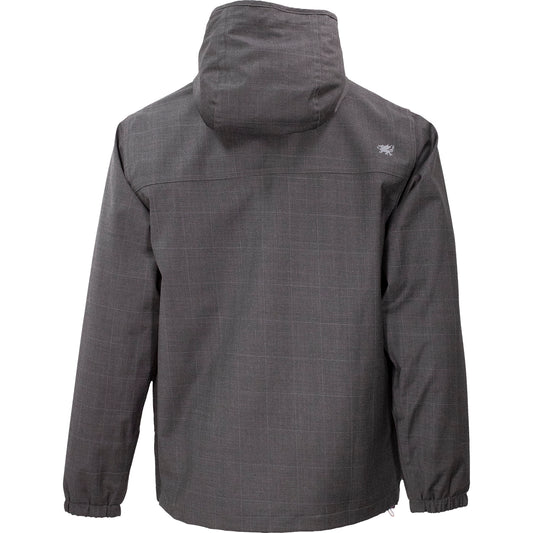 Luca Charcoal Wool Waterproof Jacket