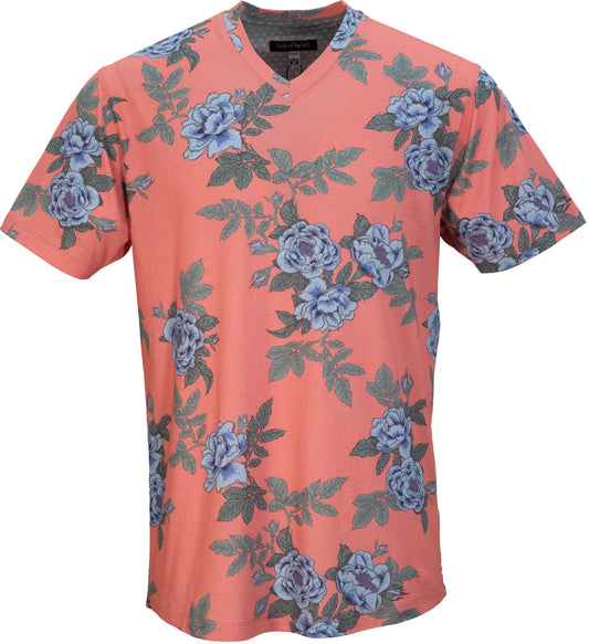 MAZE FLOATING FORNA V-NECK TEE IN GERANIUM