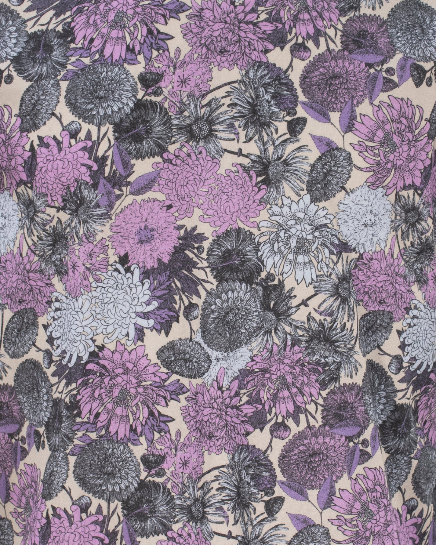 Maze Mums Floral Lavender V-Neck Shirt