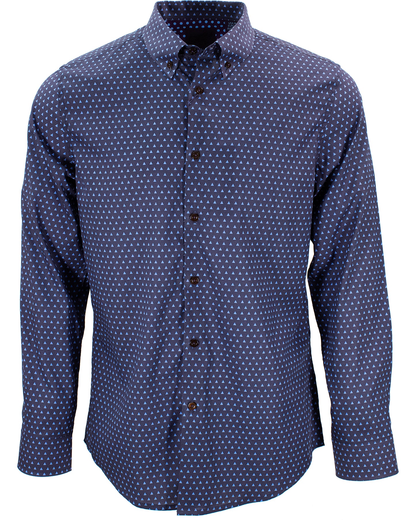 Mitchell Triangle Dots Blue Shirt