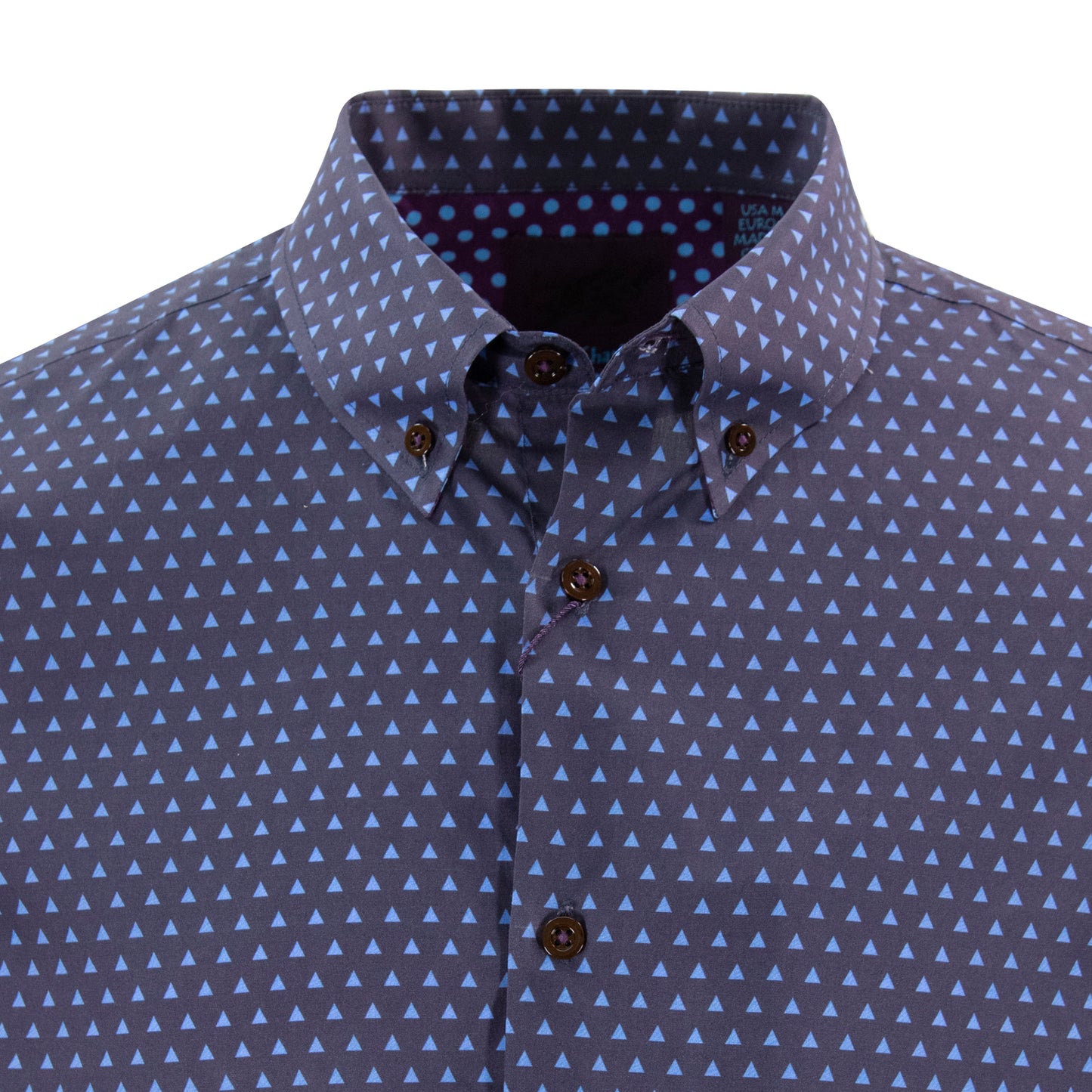 Mitchell Triangle Dots Blue Shirt