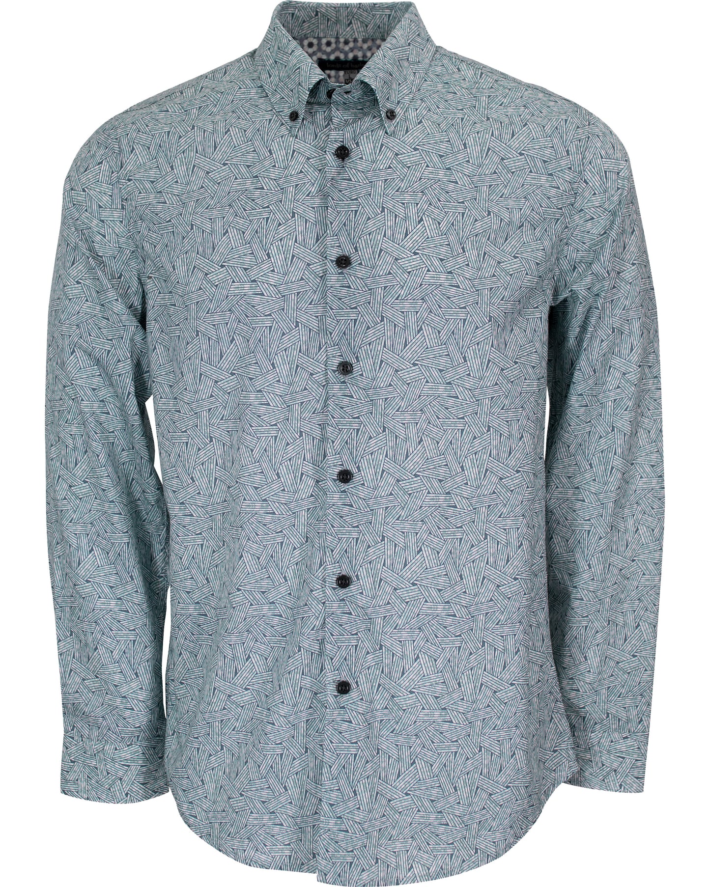 MORRIS FLORAL WEAVE SHIRT IN NILE