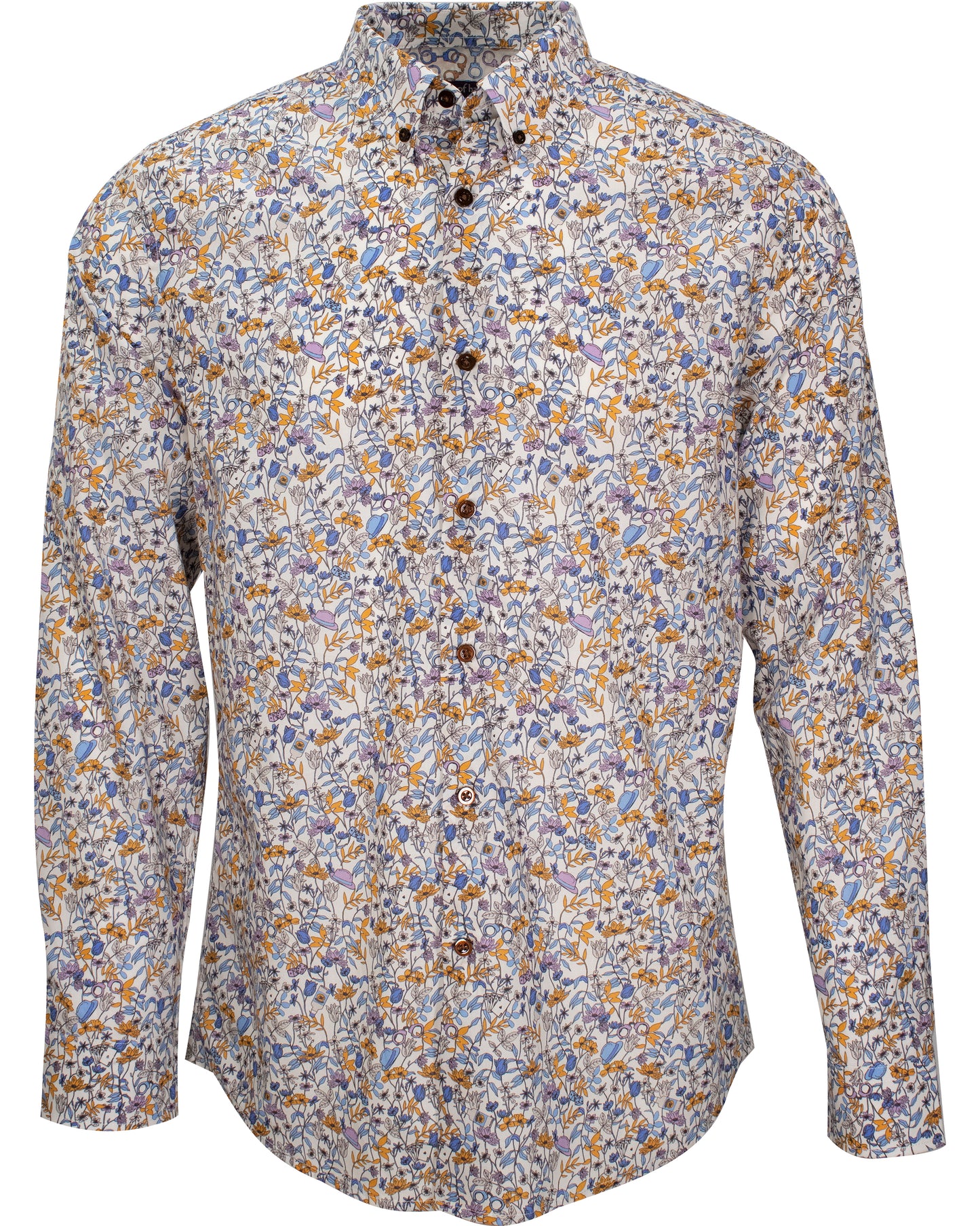 Morris Gangster Floral Pumice Shirt