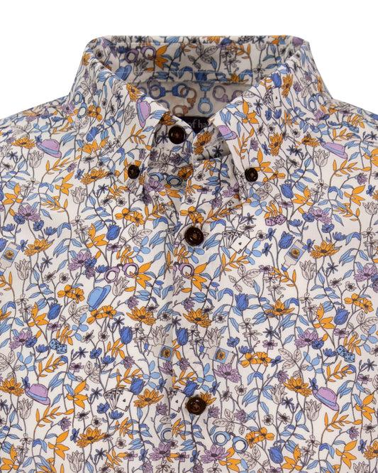 Morris Gangster Floral Pumice Shirt