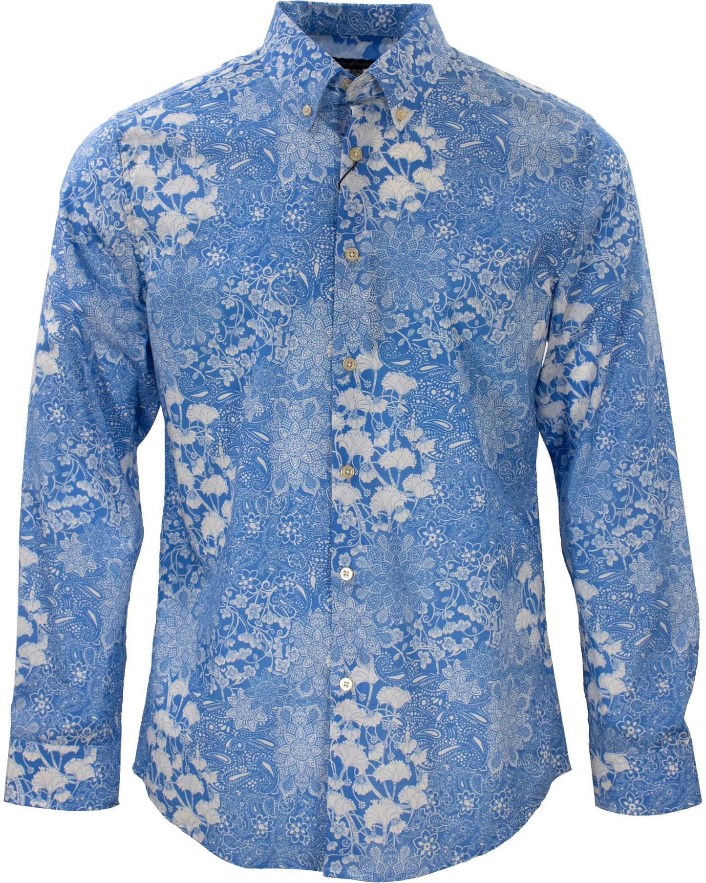 Morris Paisley Floral Blue Shirt