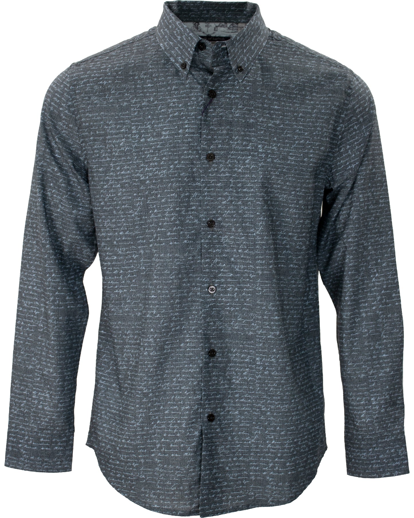 Morris Script Charcoal Shirt