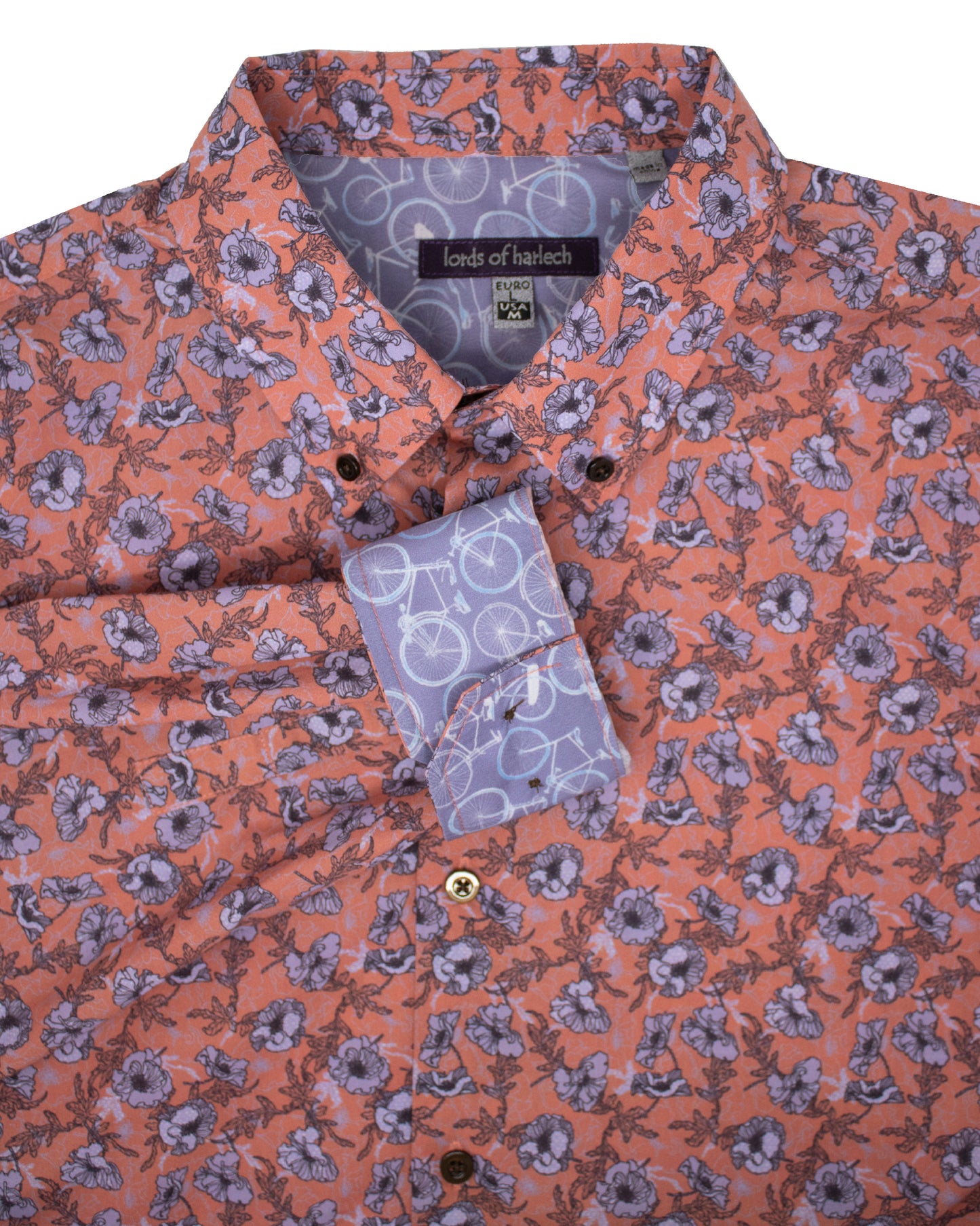 Morris Sussex Floral Cinnamon Shirt