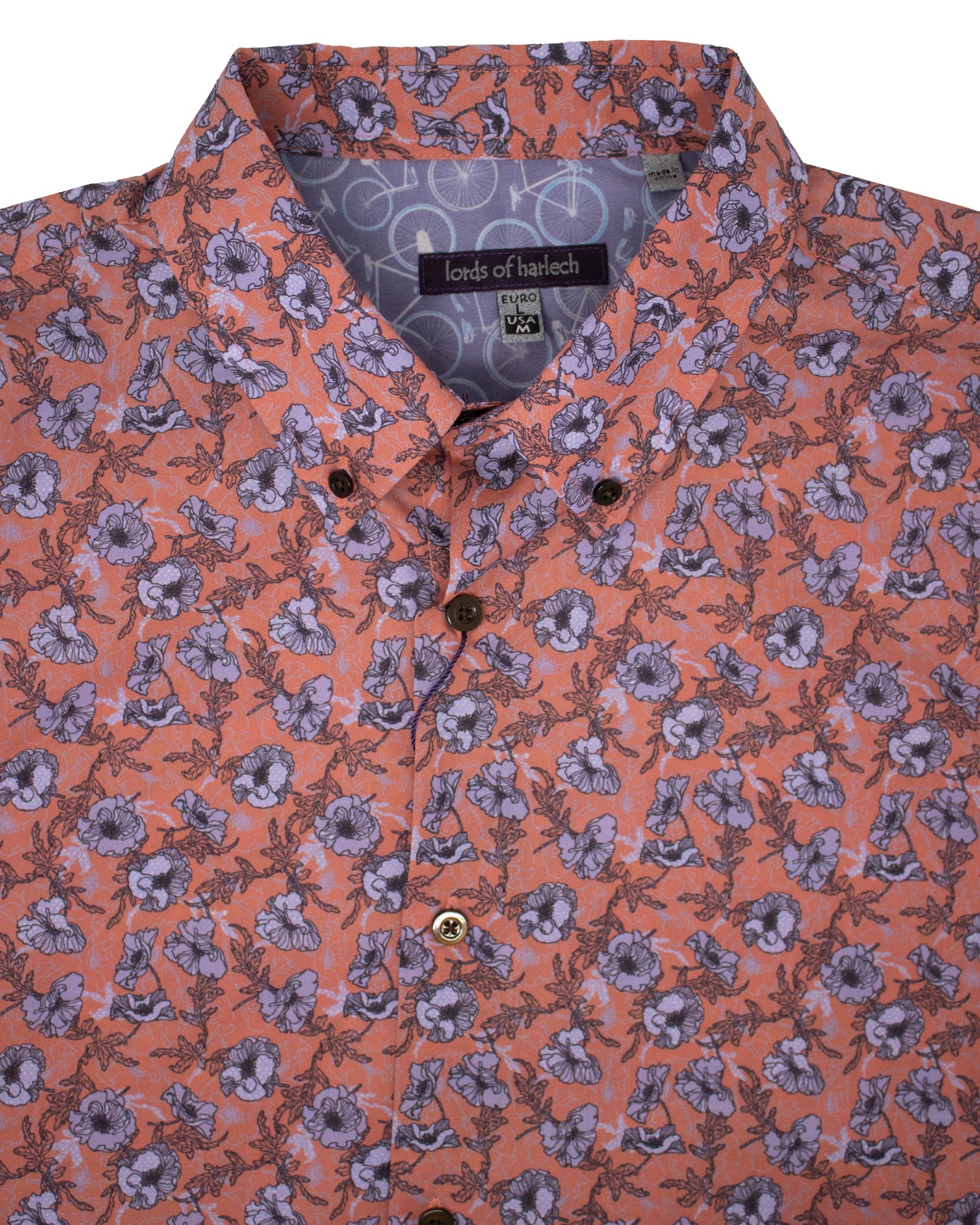 Morris Sussex Floral Cinnamon Shirt