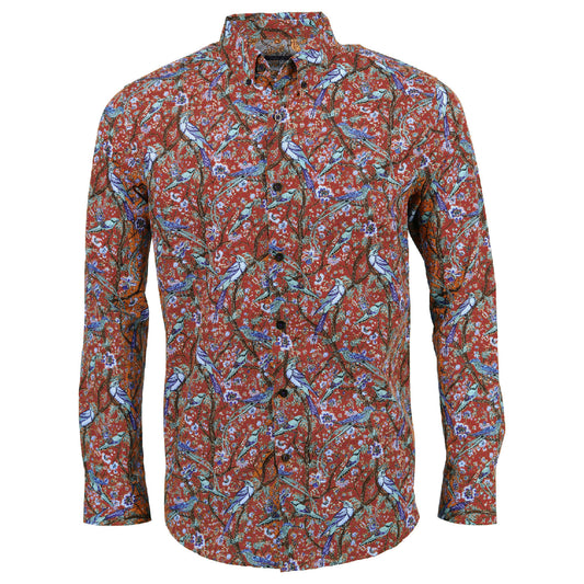 Morris Branches Lava Shirt