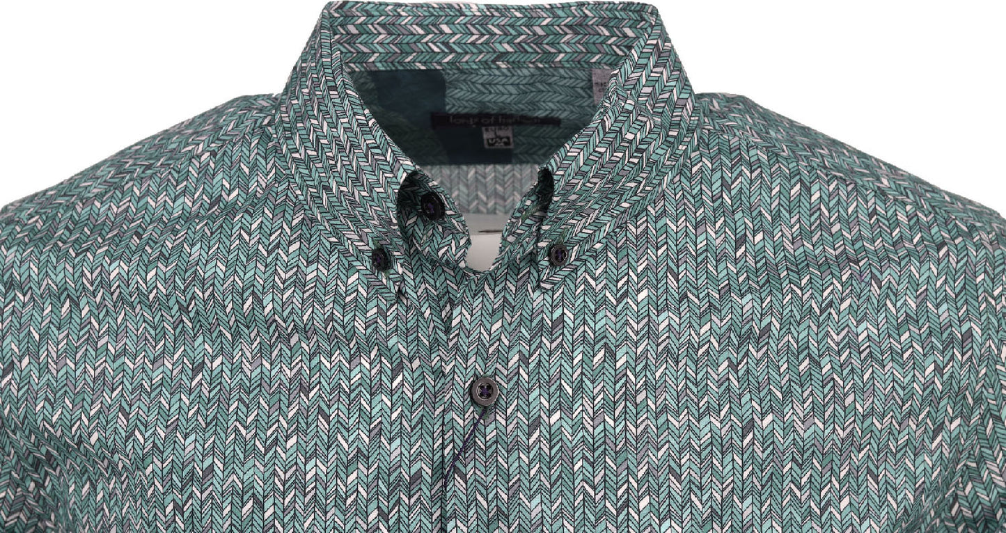 Morris Chevron Mint Shirt