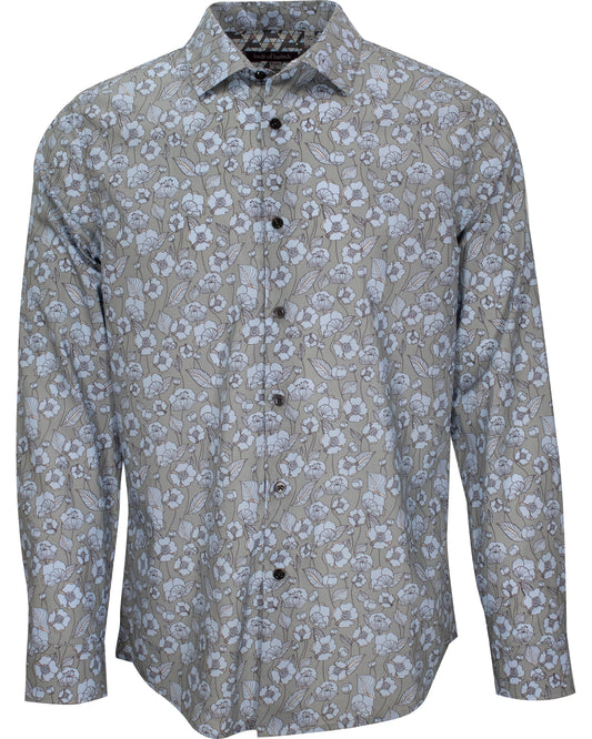 Nigel Notorious Floral Grey Shirt