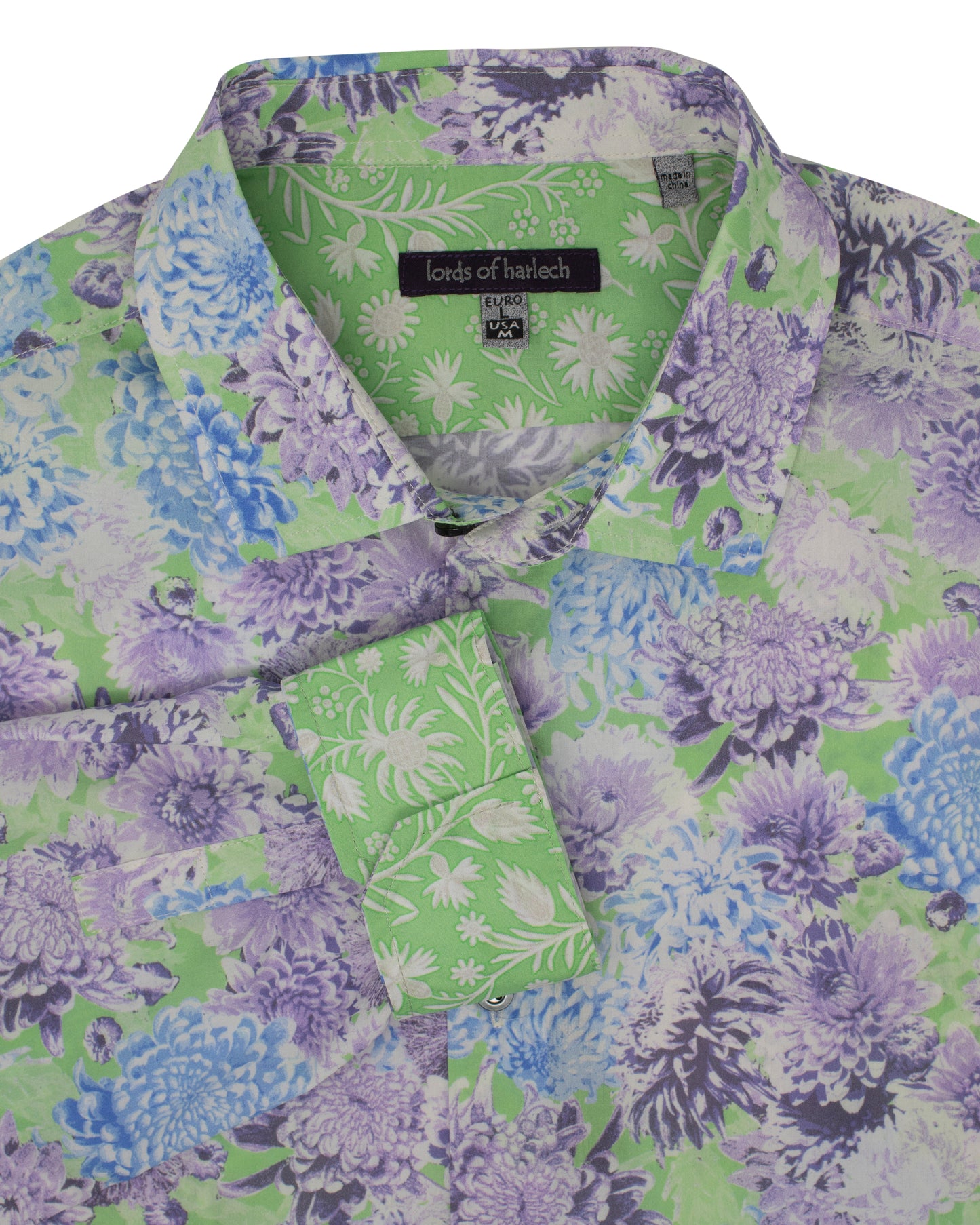 Nigel Patio Floral Green Shirt