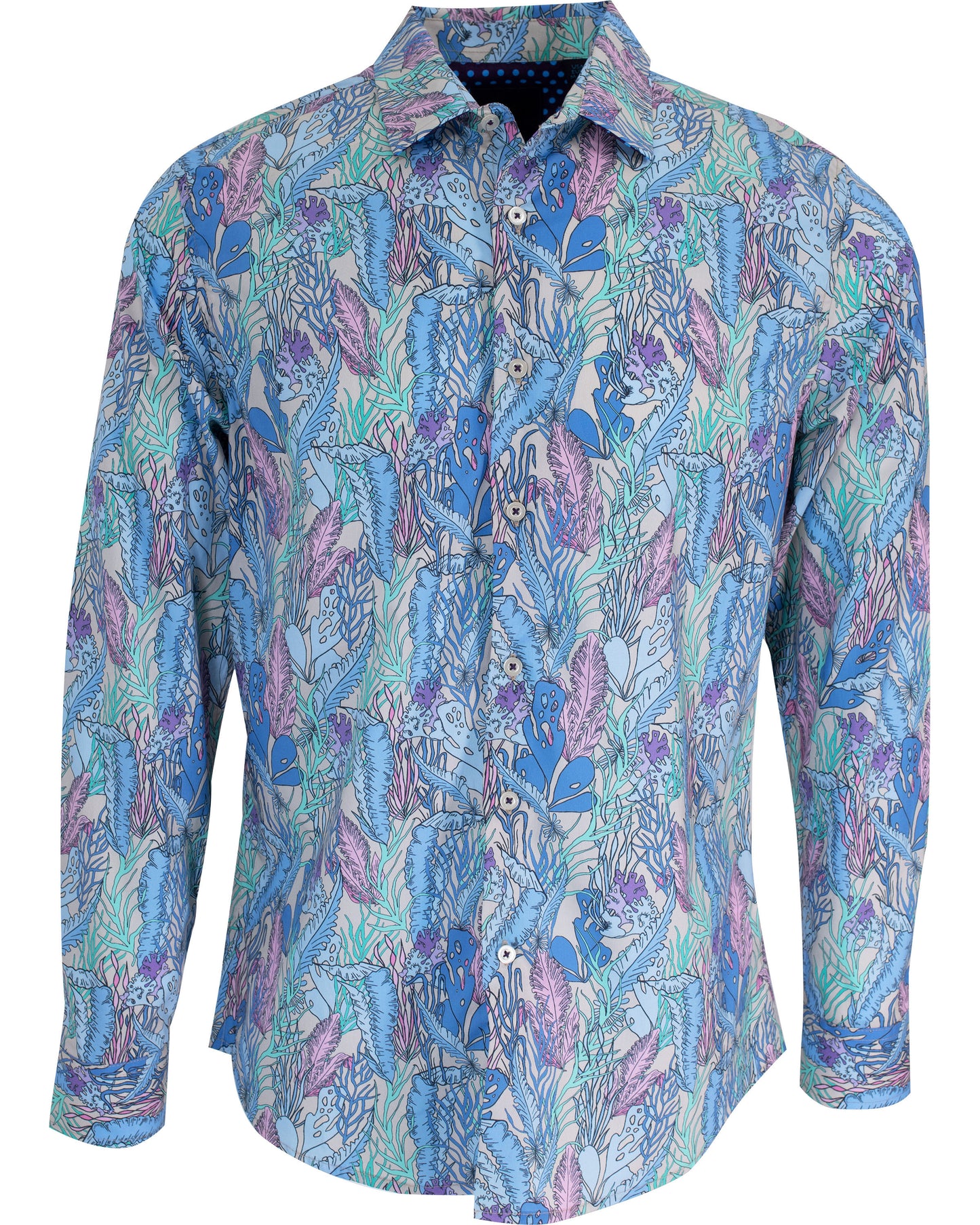 NORMAN FLORAL TIDE SHIRT IN PUMICE