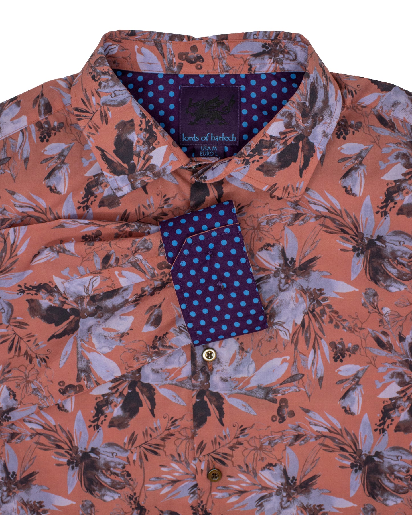 Norman Watercolor Floral Cinnamon Shirt