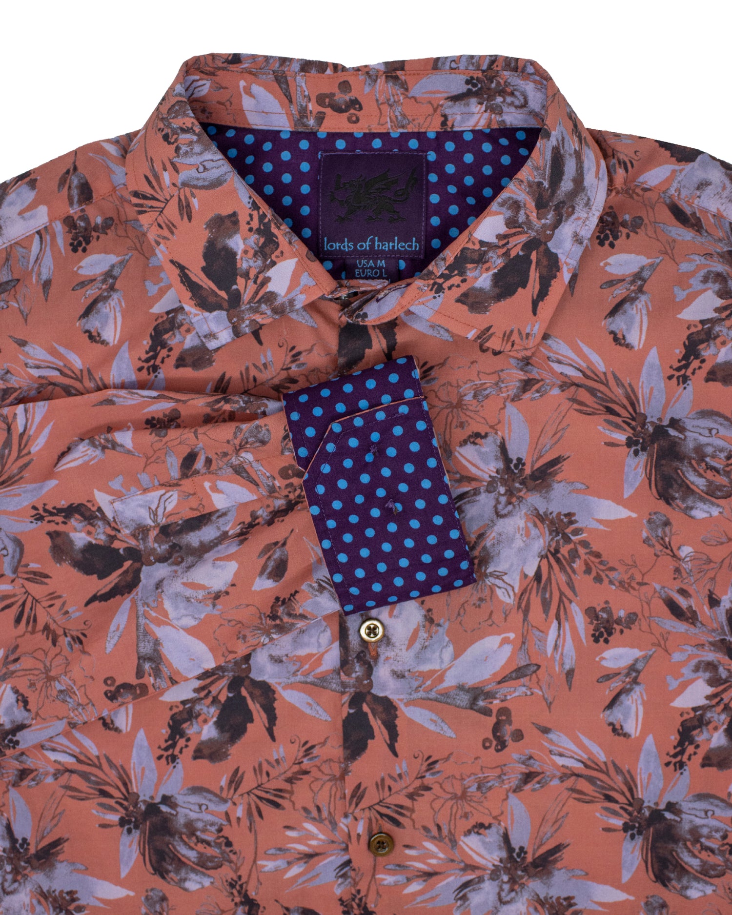 Norman Watercolor Floral Cinnamon Shirt – Lords Of Harlech