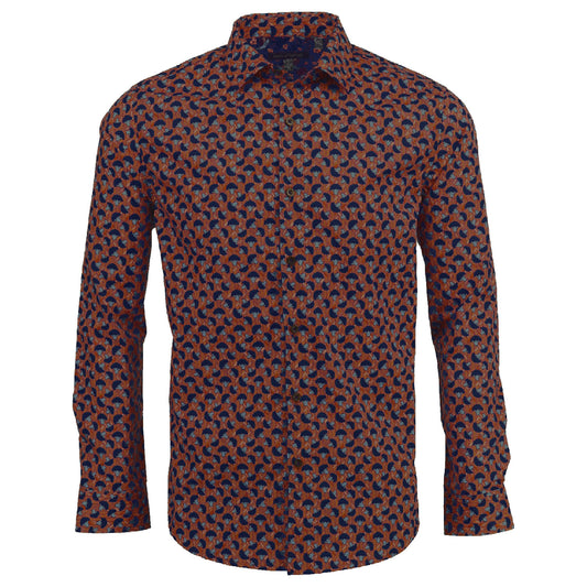 Nigel Brocolini Chevron Lava Shirt