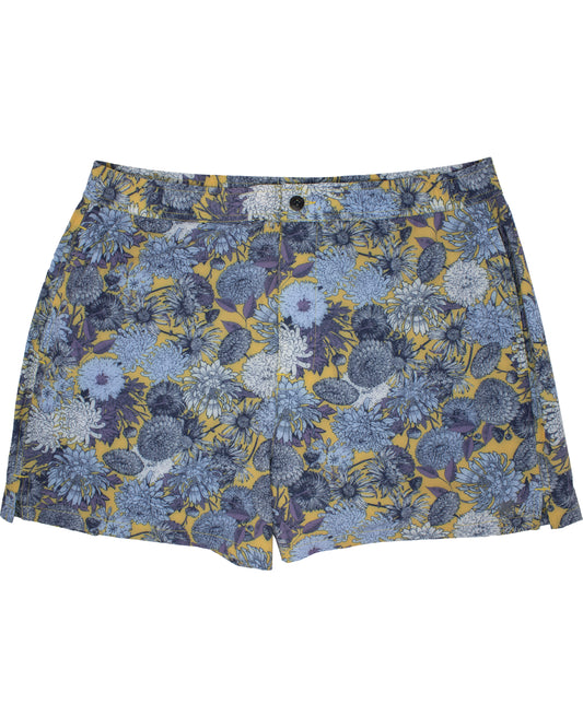 Quack 2 Mums Floral Yellow Swim Trunk