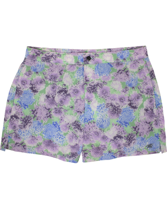 Quack 2 Patio Floral Green Swim Trunk
