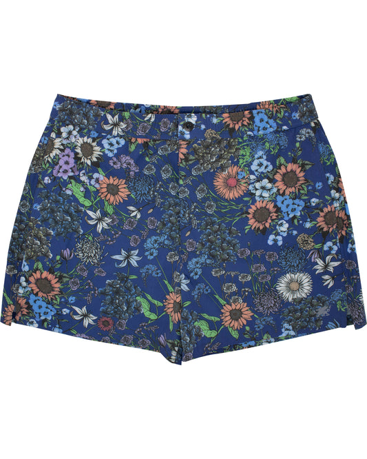 Quack 2 Rumspringa Floral Navy Swim Trunk