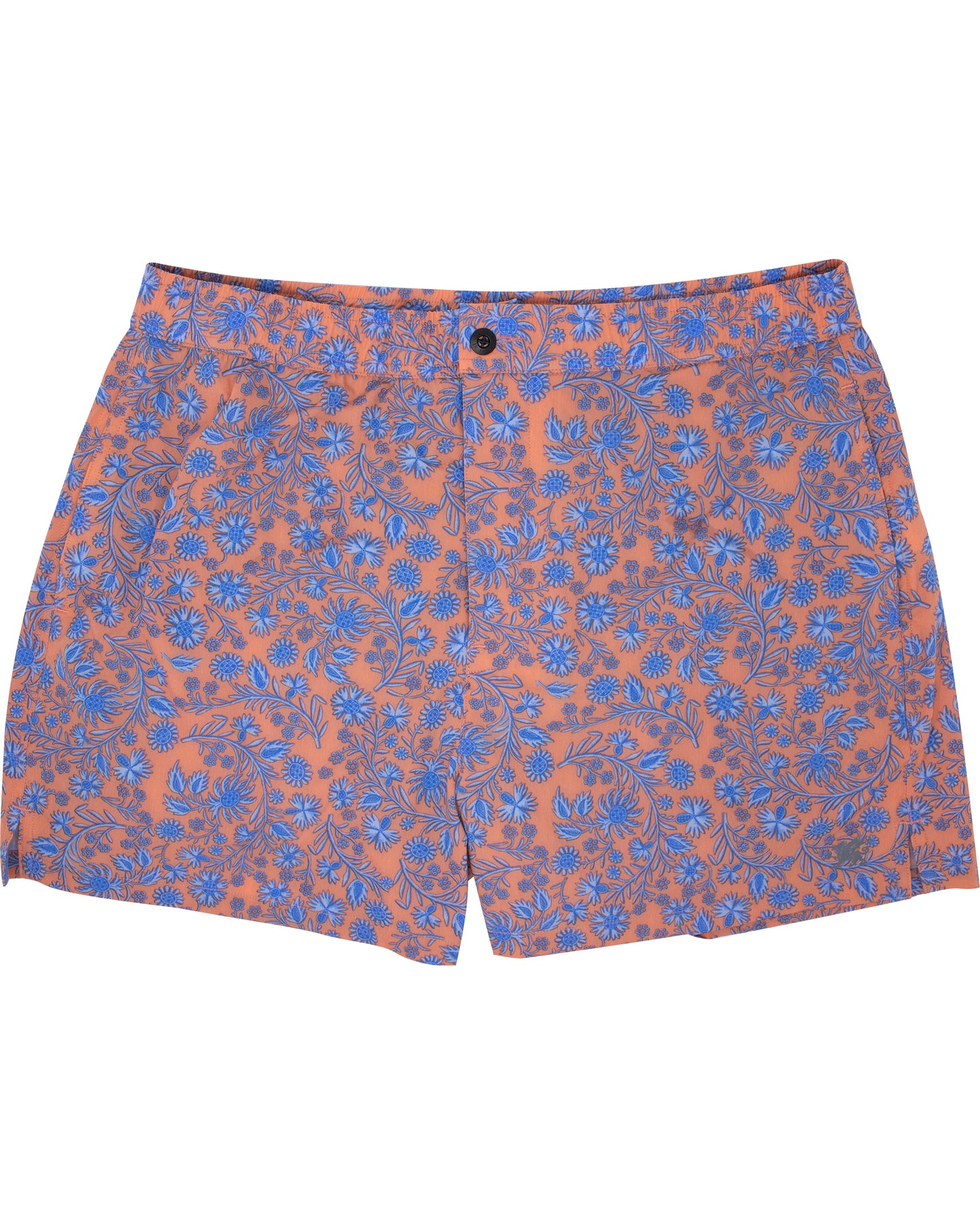 Quack 2 Shadow Floral Coral Swim Trunk