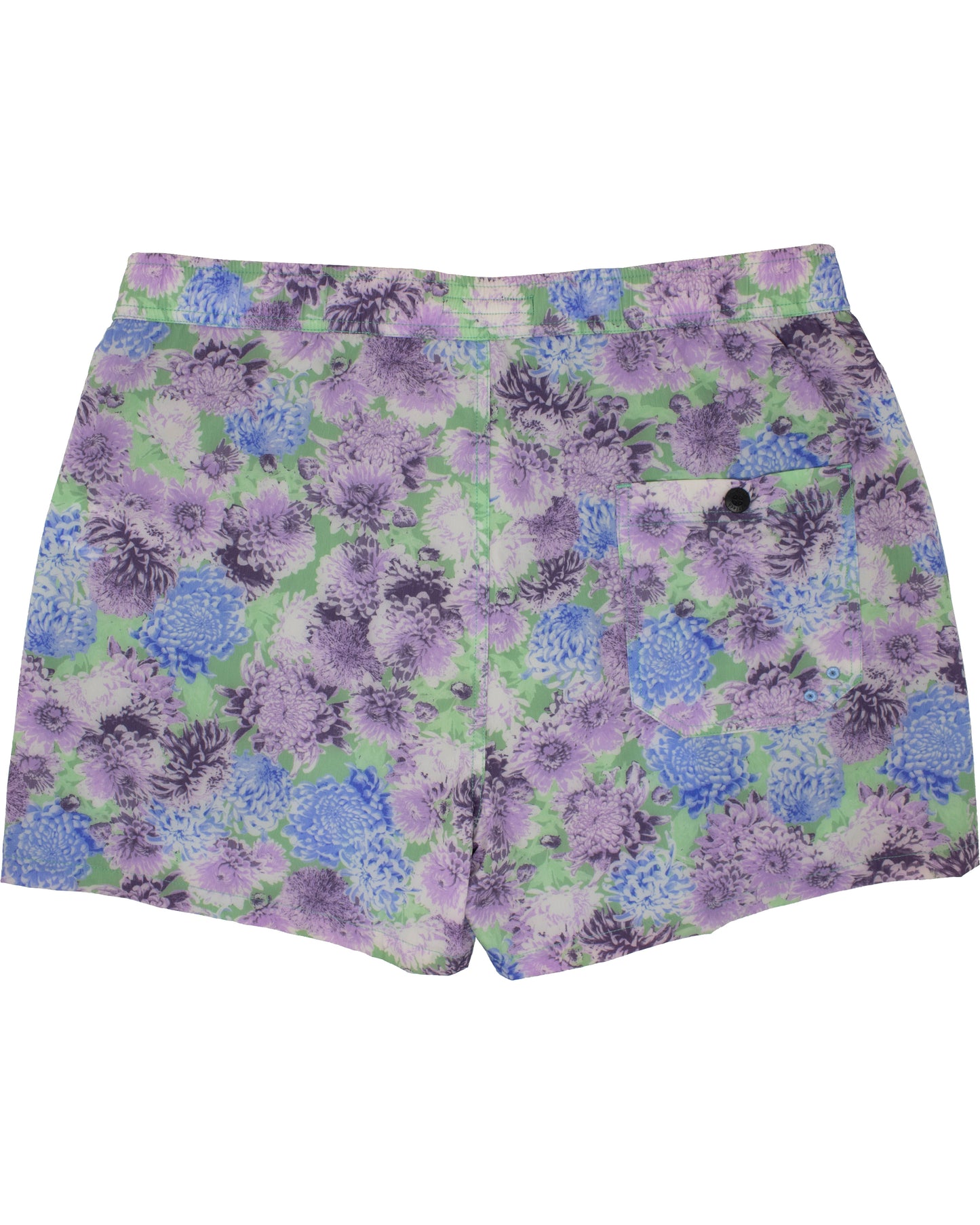 Quack 2 Patio Floral Green Swim Trunk