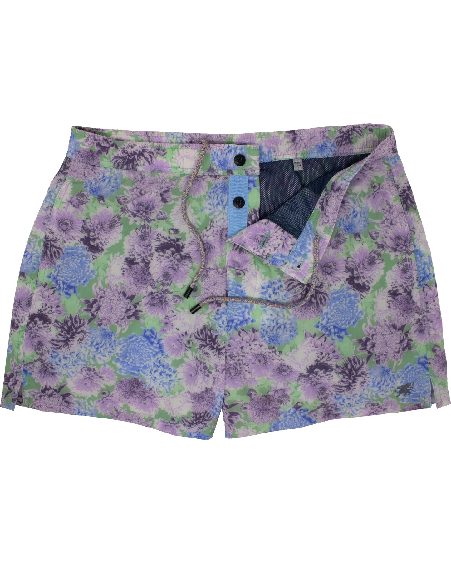 Quack 2 Patio Floral Green Swim Trunk