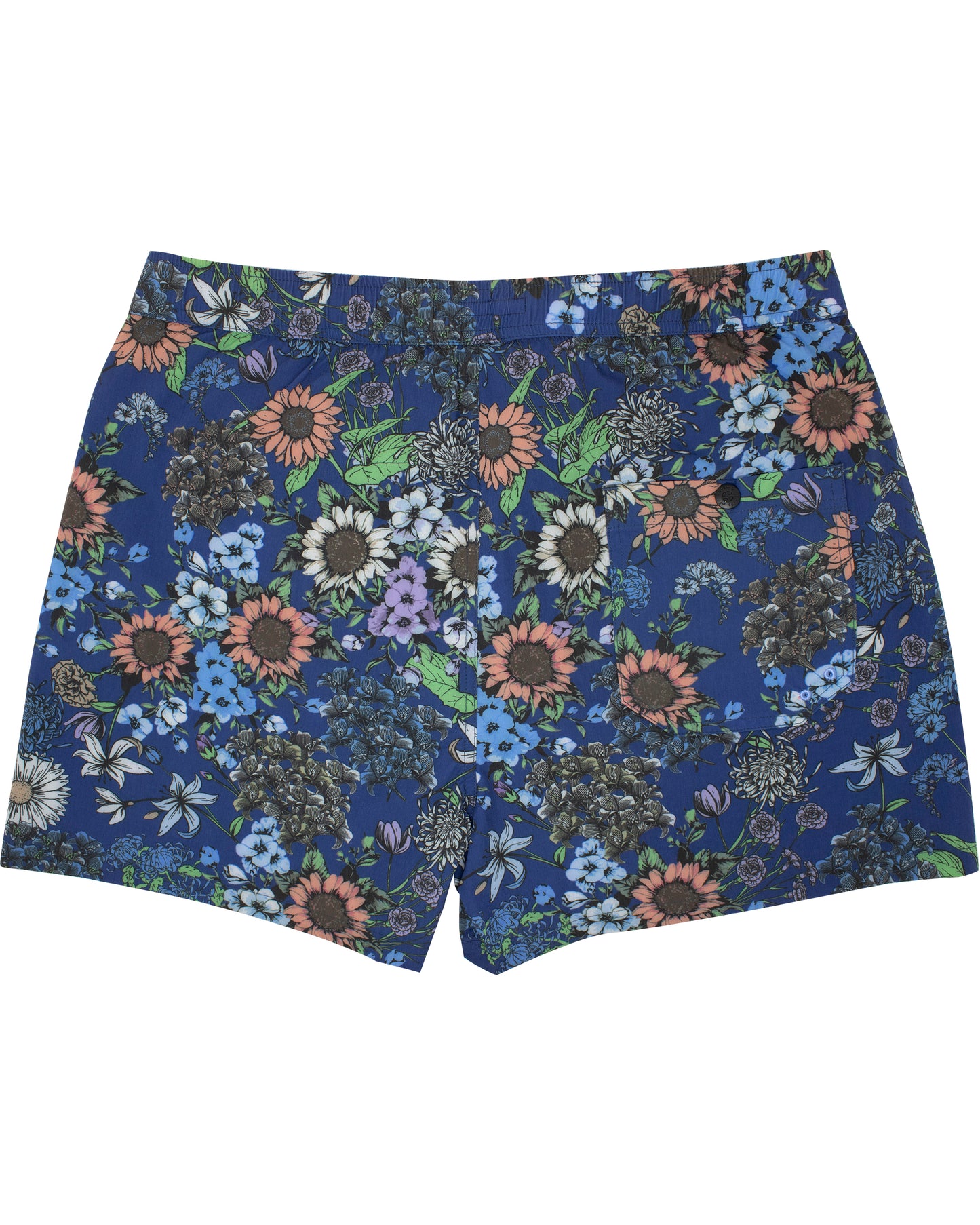 Quack 2 Rumspringa Floral Navy Swim Trunk