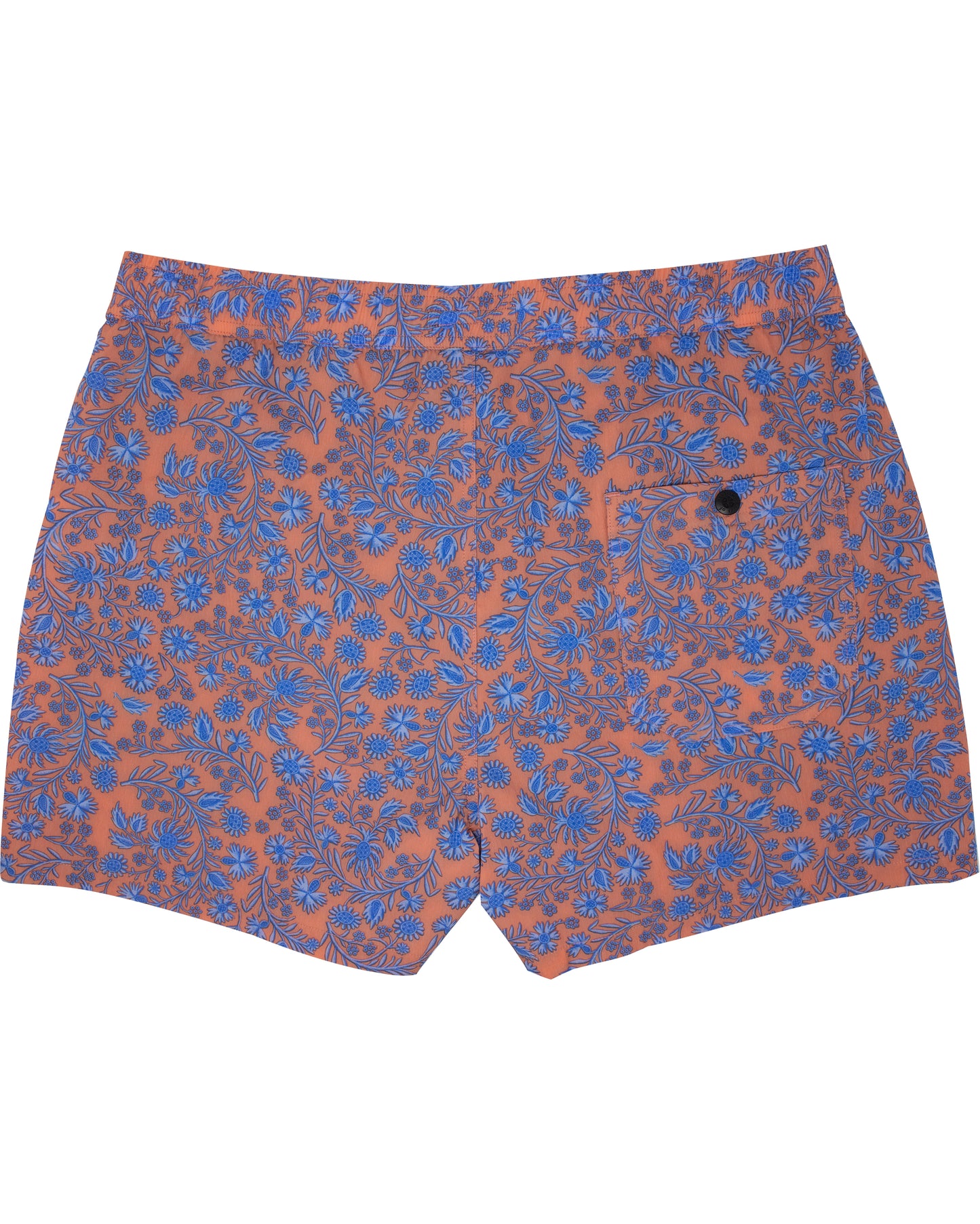 Quack 2 Shadow Floral Coral Swim Trunk