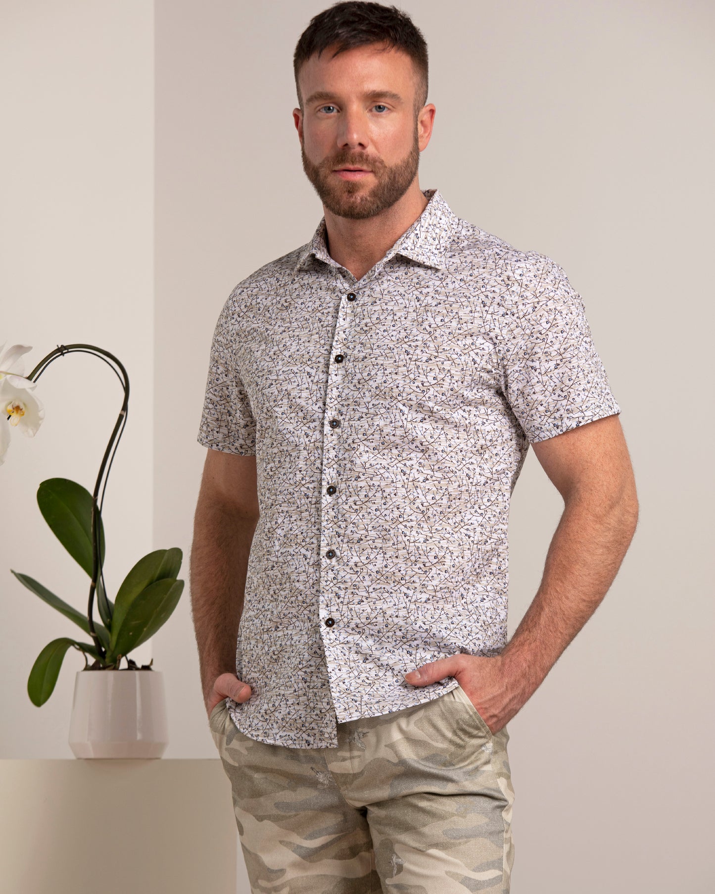 Scott Falling Blossom Tan