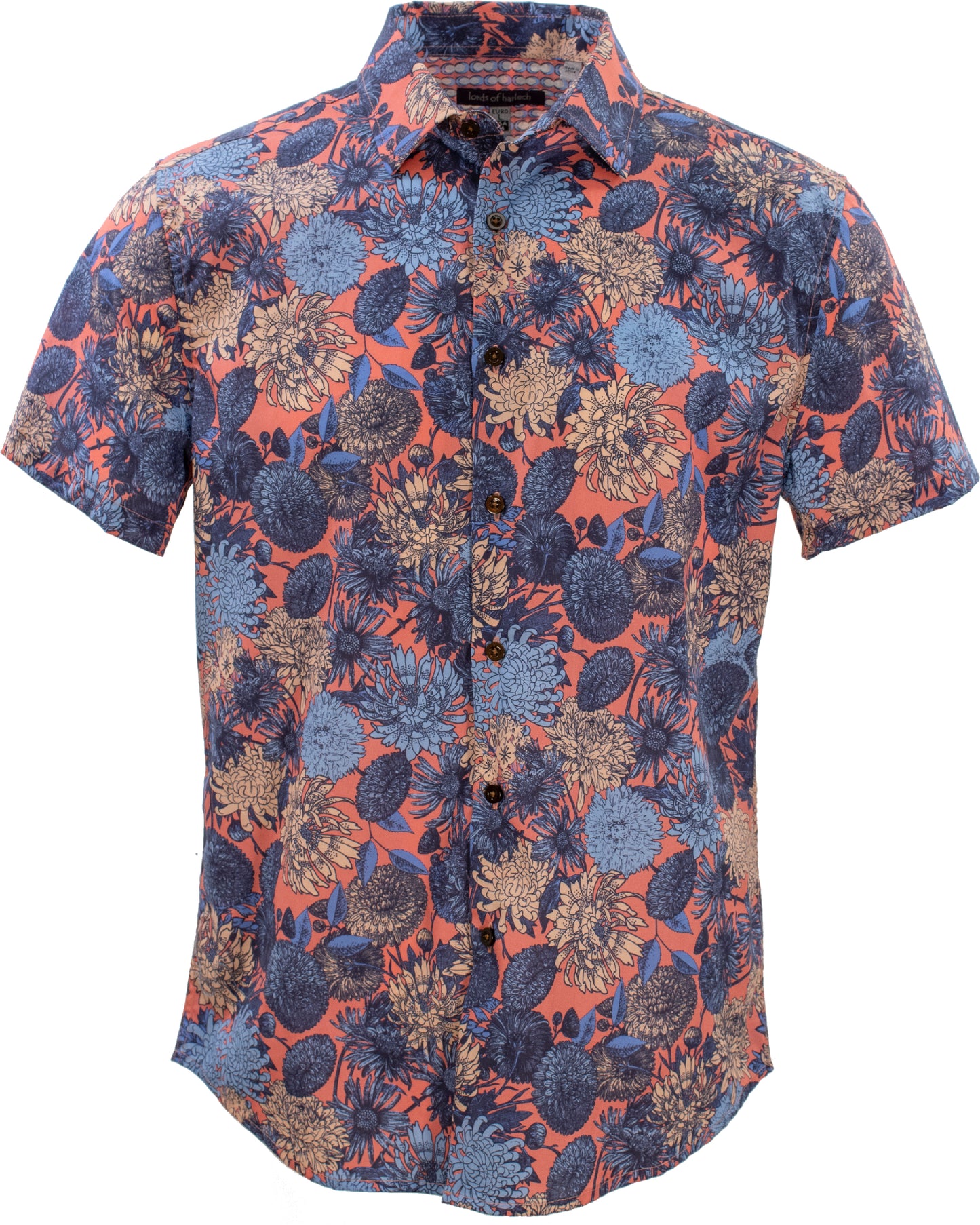 Scott Mums Floral Peach Shirt