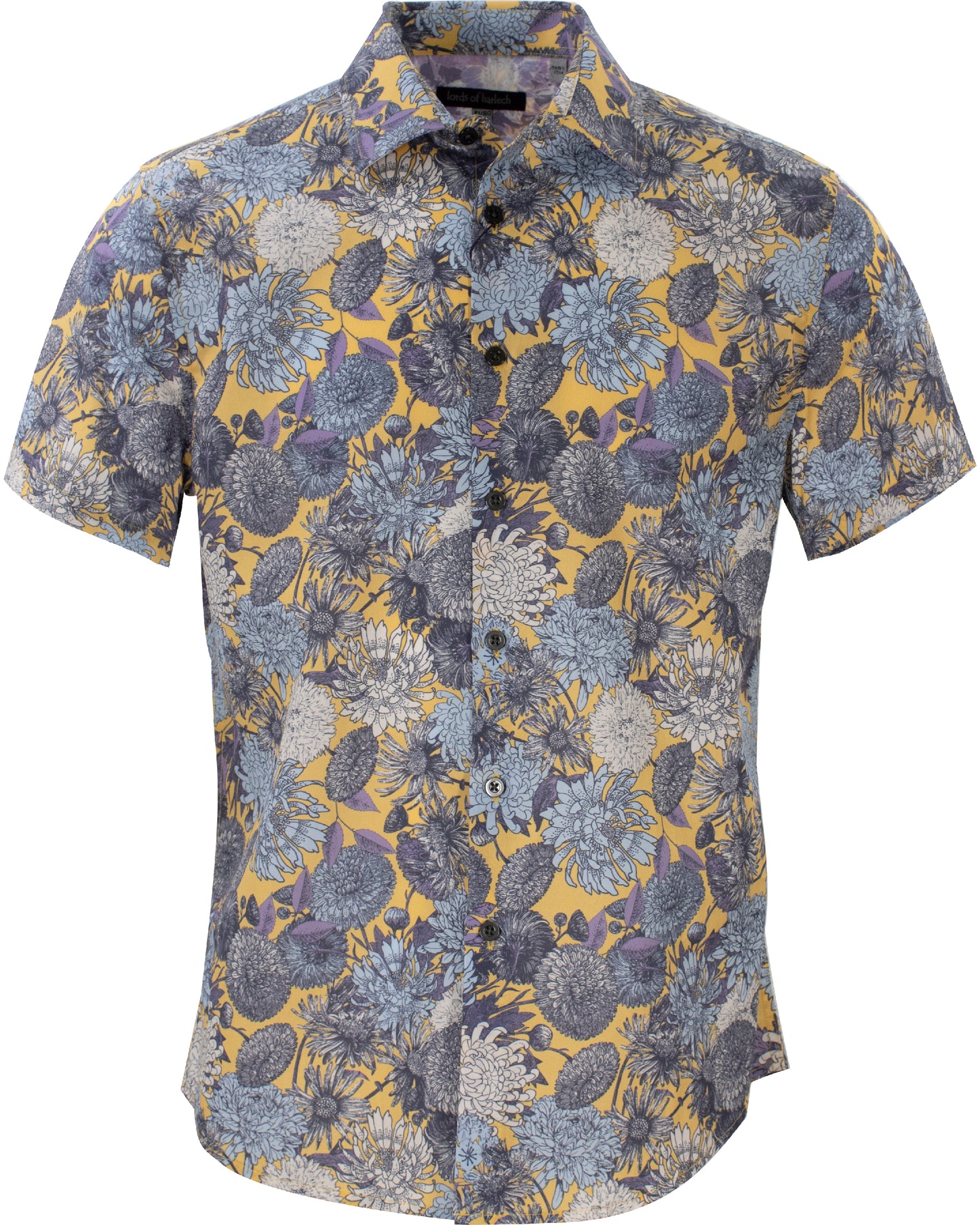 Scott Mums Floral Yellow Shirt