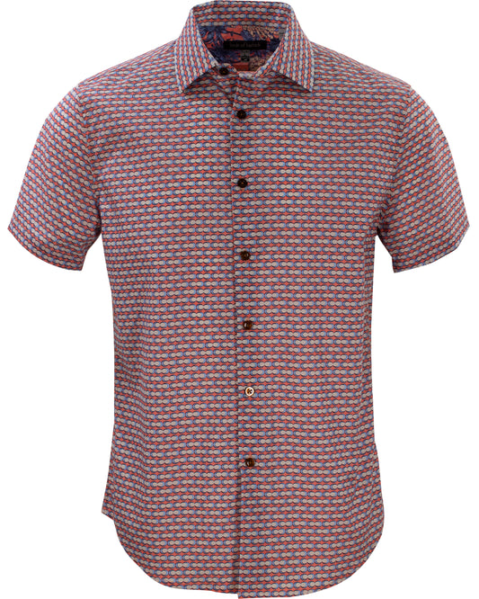 Scott Theo Geo Coral Shirt