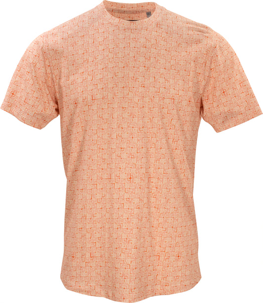 Taylor Parquet Peach Crew Neck Tee