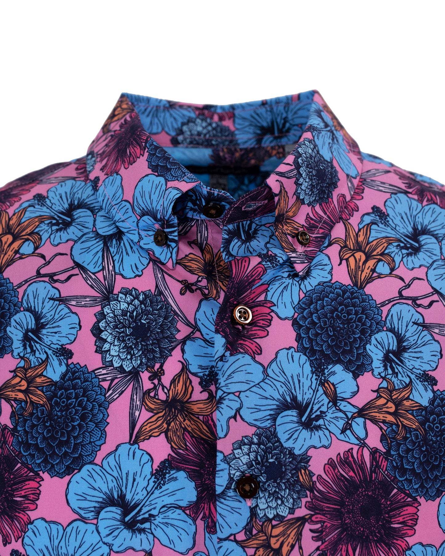 TIM HIBISCUS GARDEN SHIRT IN PINK