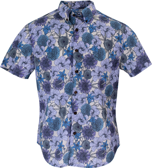 TIM HIBISCUS GARDEN SHIRT IN PUMICE