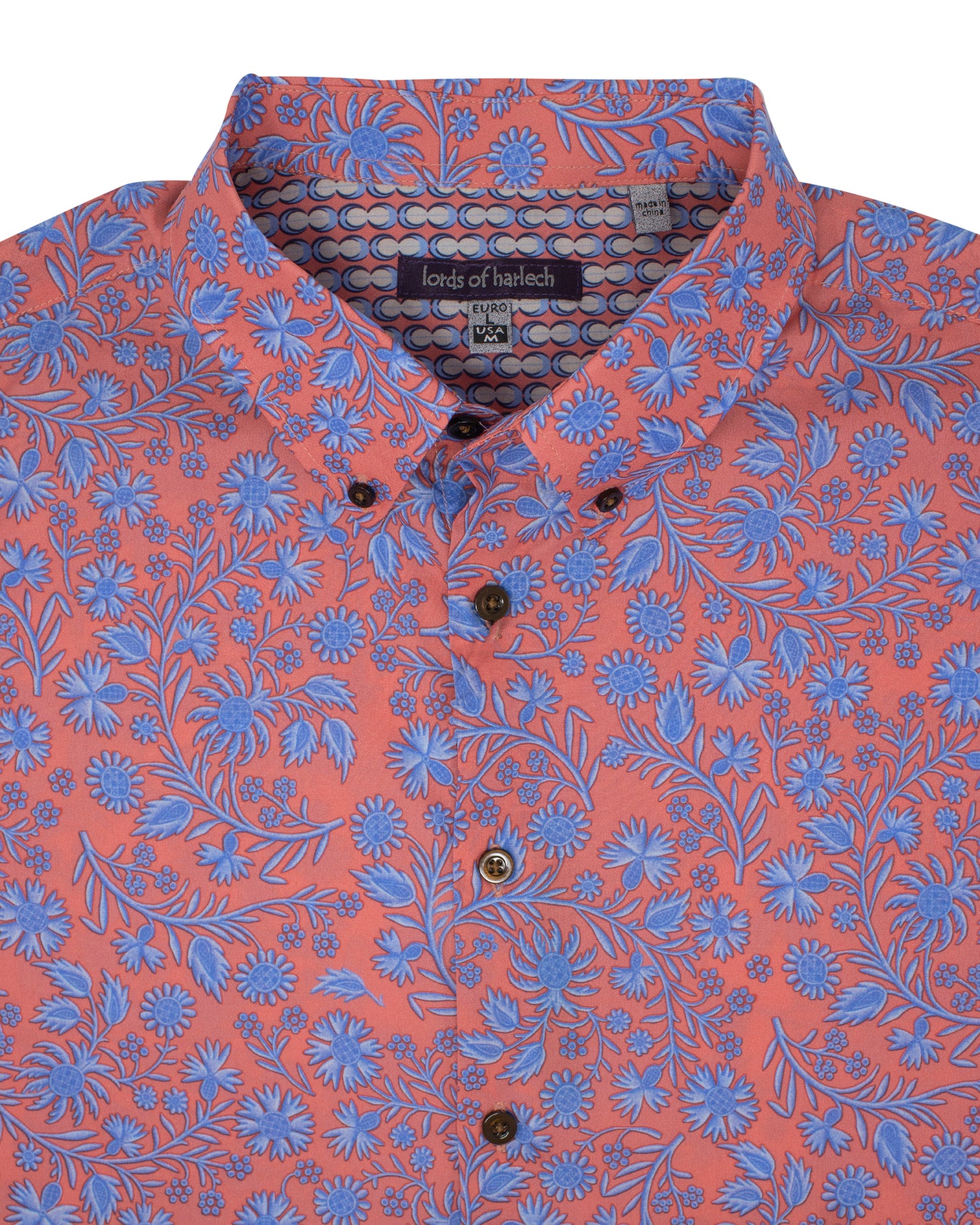 Tim Shadow Floral Coral Shirt