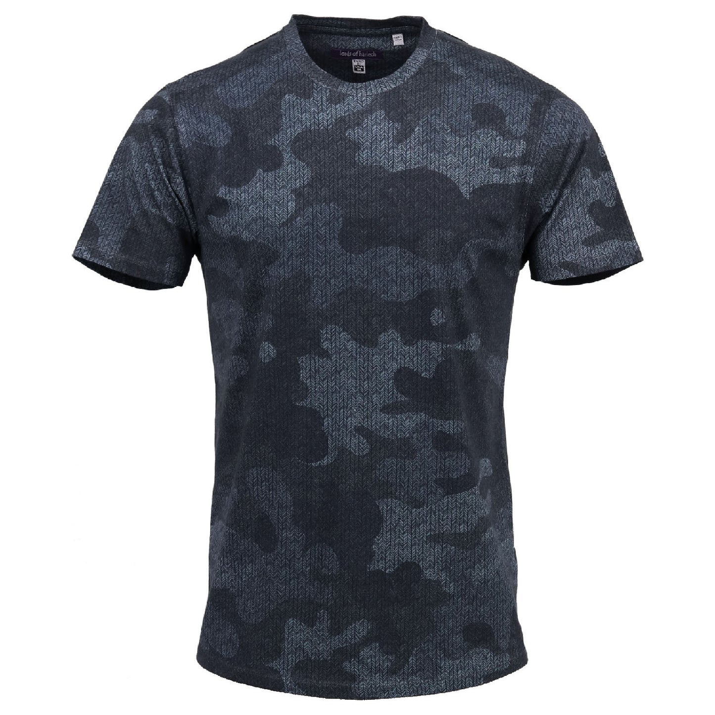 Taylor Chevron Camo Grey Crew Neck Tee