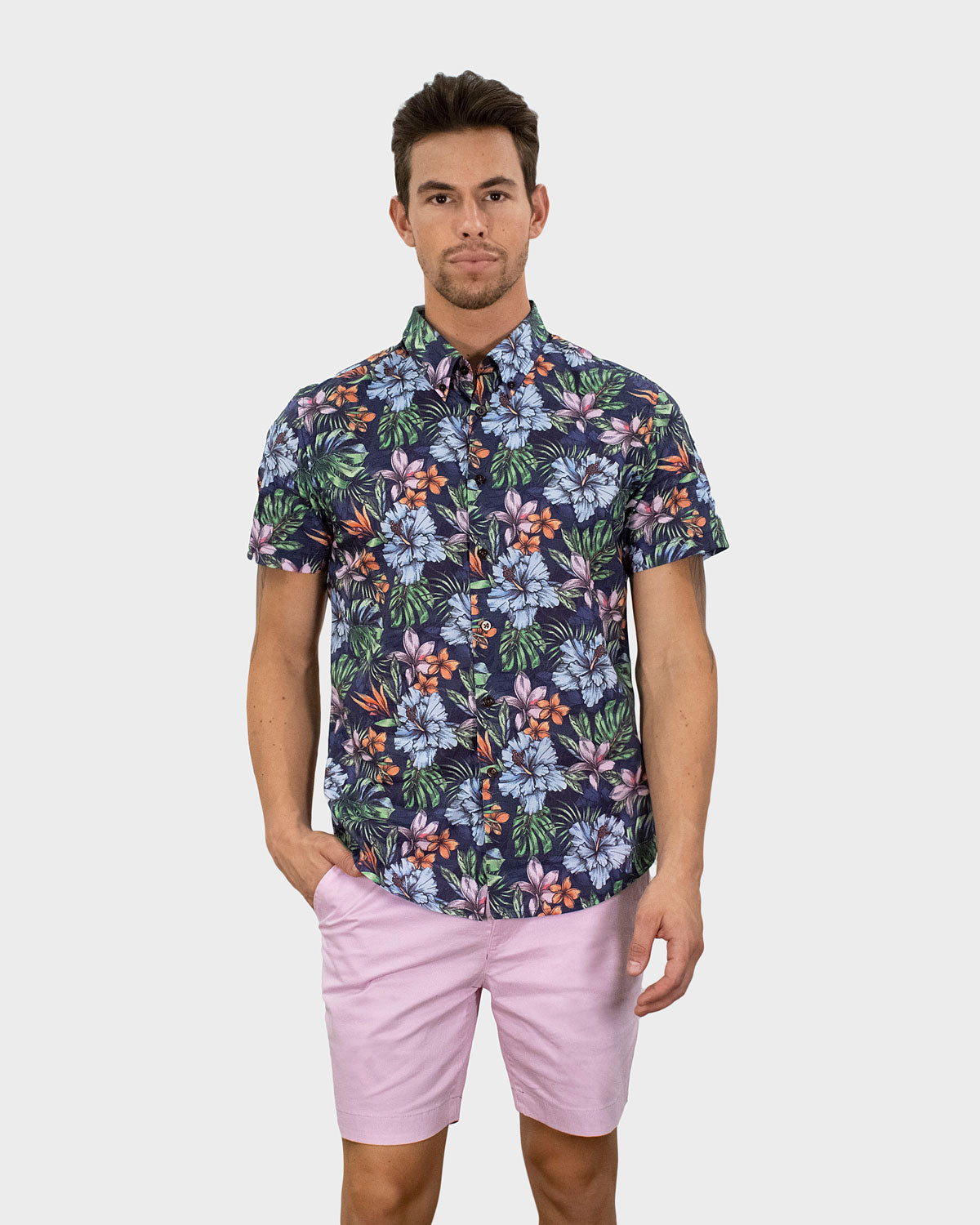 TIM COLORFUL FLORAL NAVY