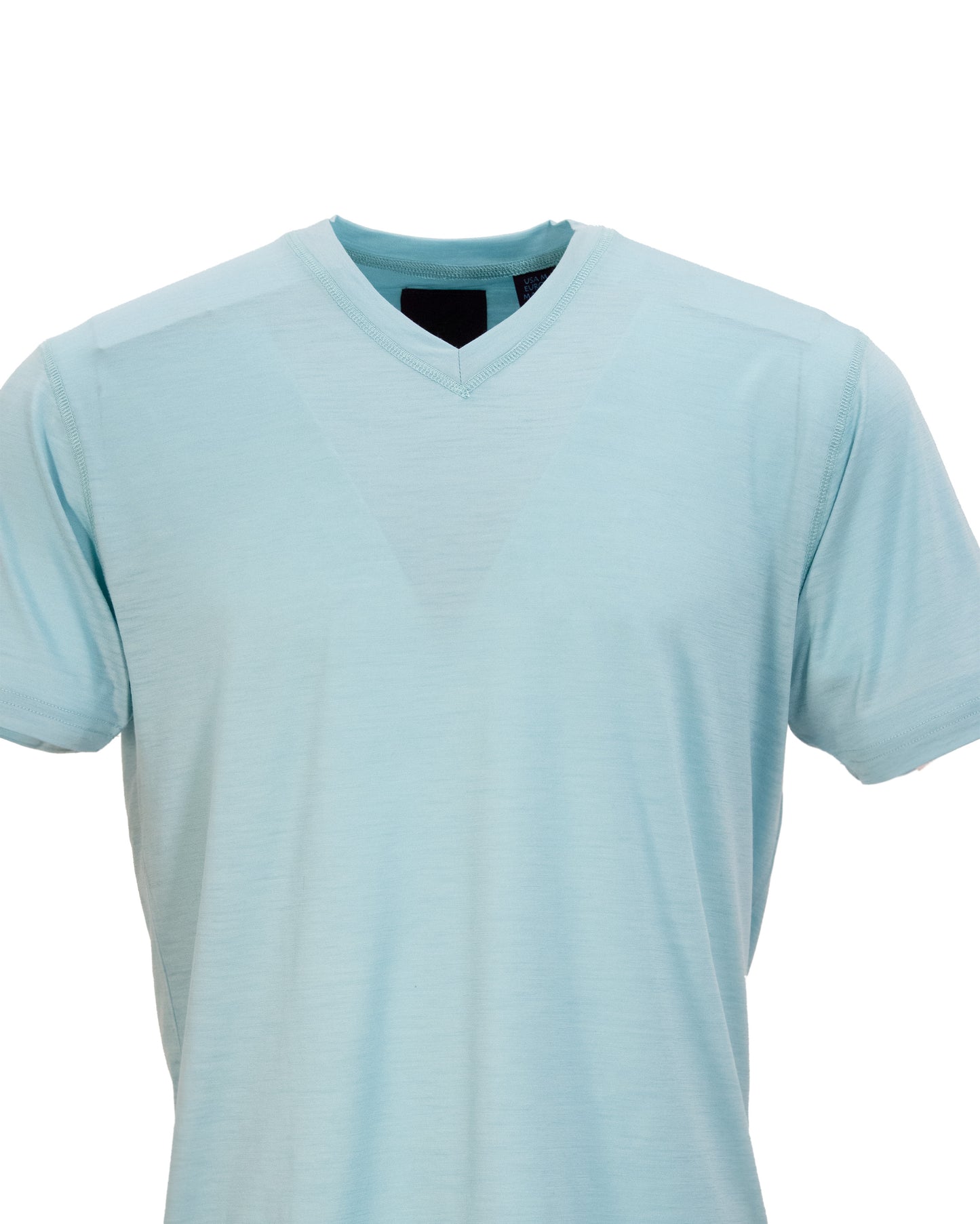 VICTOR V-NECK MERINO SHIRT IN NILE