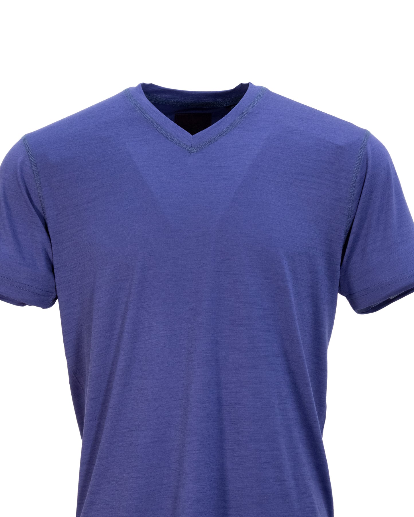 VICTOR V-NECK MERINO SHIRT IN SKIPPER