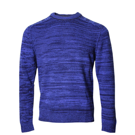Crosby Crew Neck Sweater in Blue - Lords Of Harlech