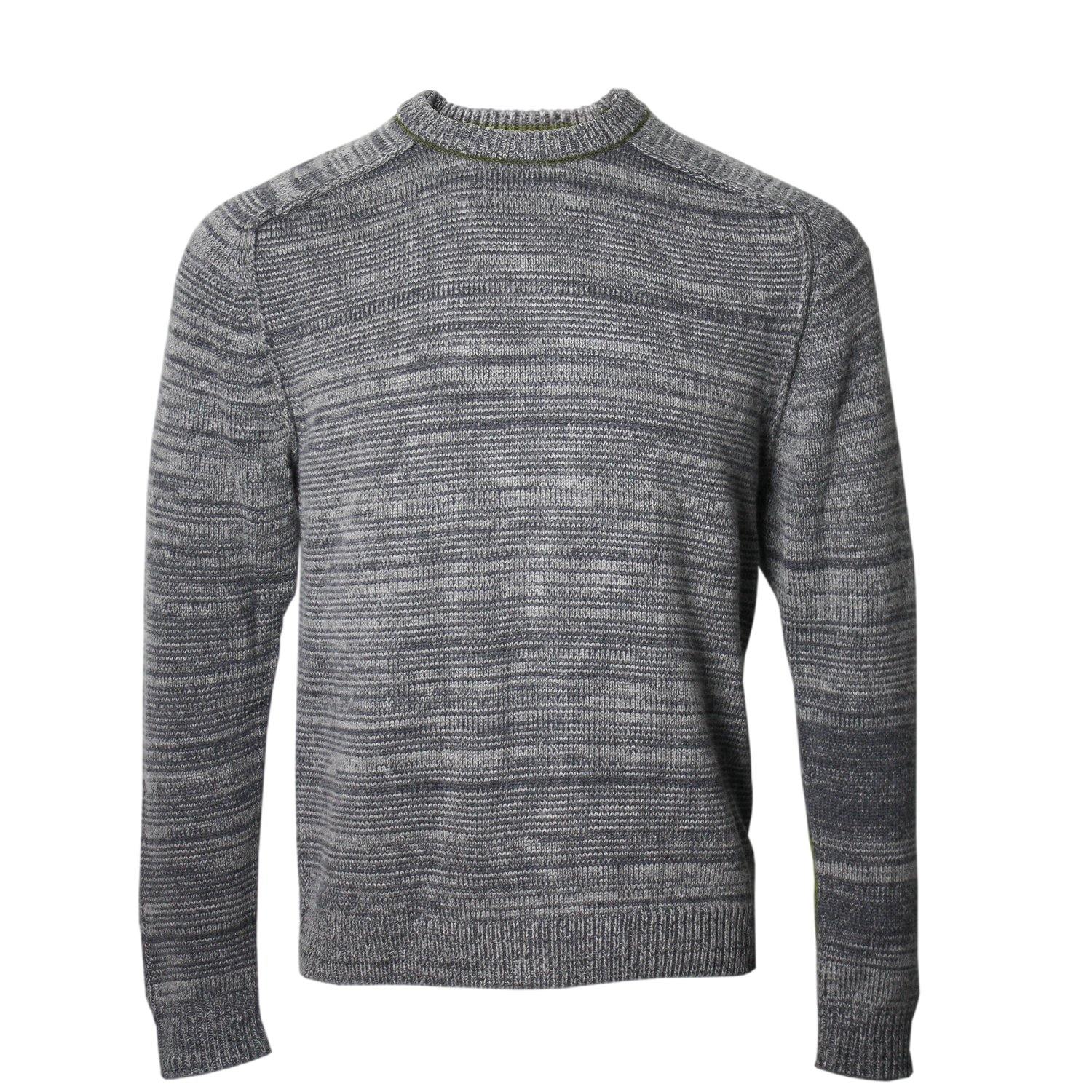 Crosby Crew Neck Sweater in Grey - Lords Of Harlech