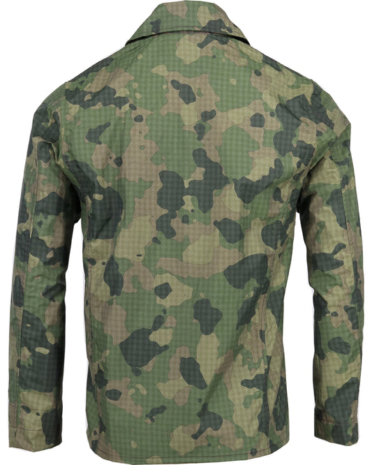 Fritz Houndstooth Olive Camo Military Jacket
