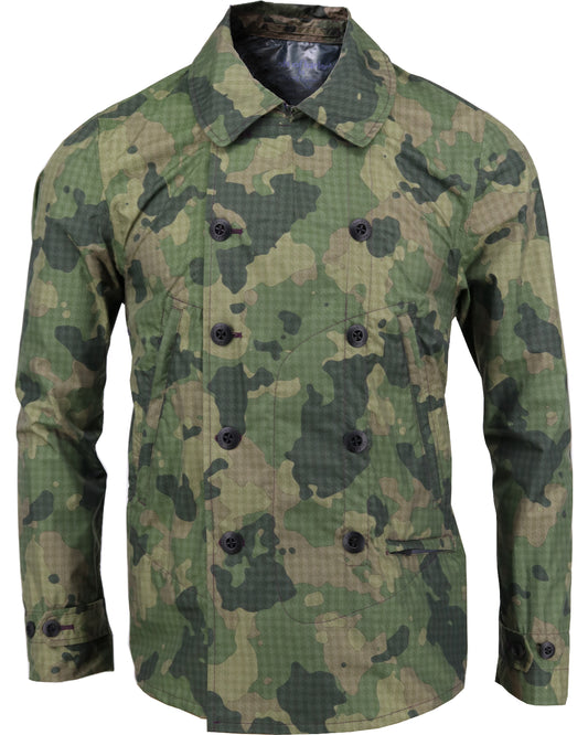 Fritz Houndstooth Olive Camo Military Jacket