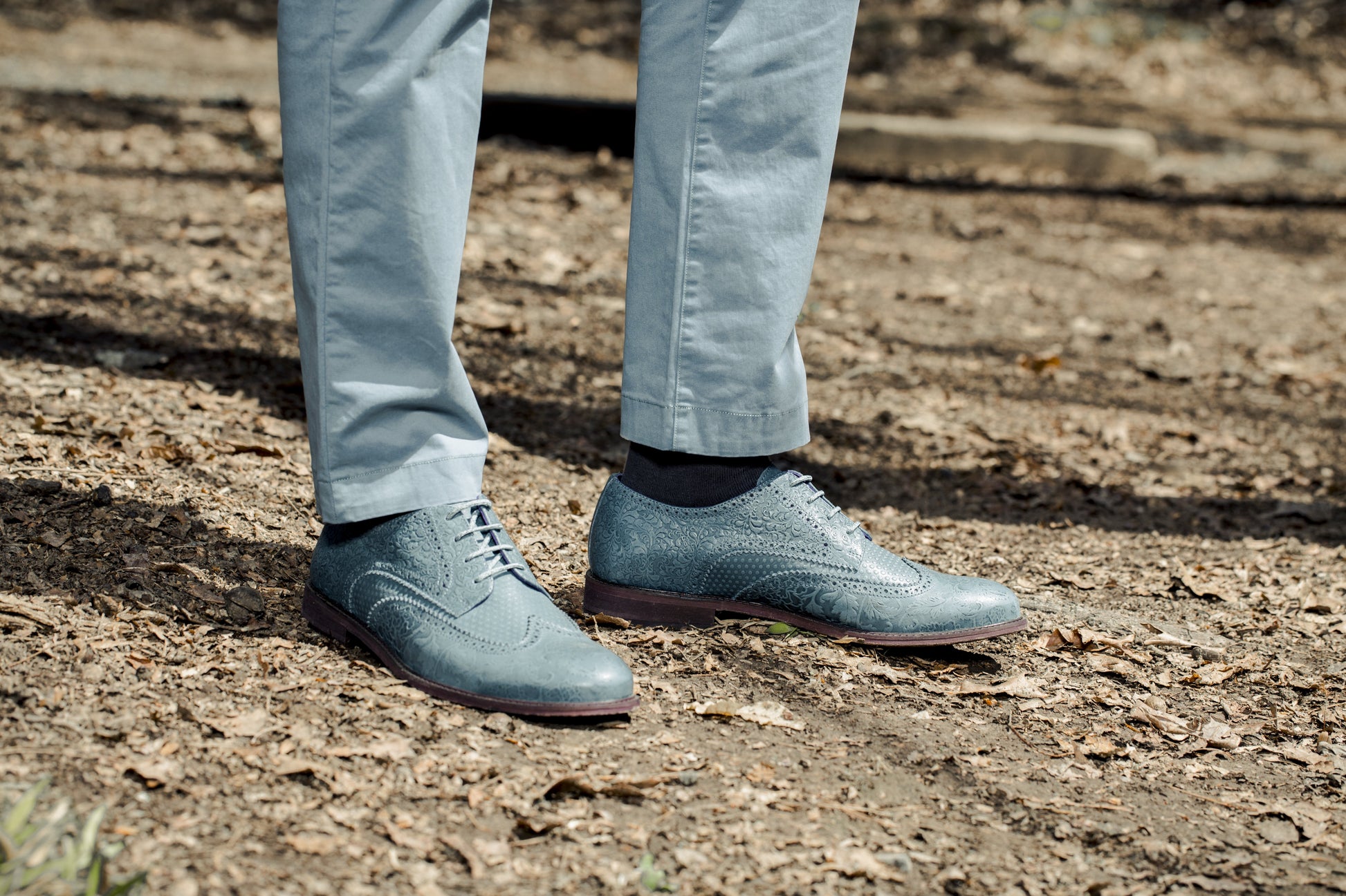 FOLLIE Brogue in Teal - Lords Of Harlech