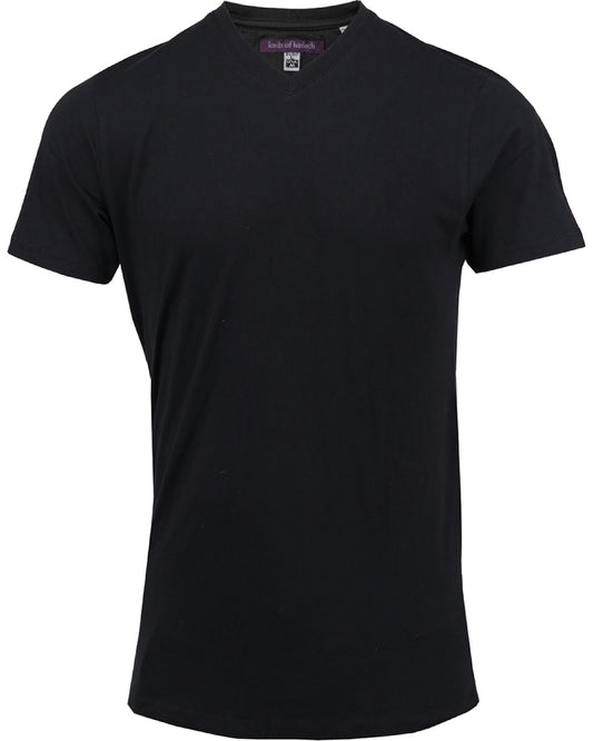 Maze Black V-Neck Tee